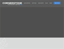 Tablet Screenshot of cornerstonead.com